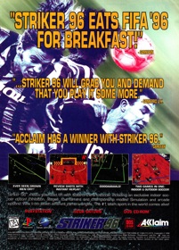 Striker '96 - Advertisement Flyer - Front (North America) - 1185x1650