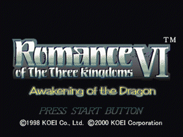 Romance of the Three Kingdoms VI: Awakening of the Dragon - Screenshot - Game Title (North America) - 640x480