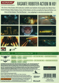 Zone of the Enders: HD Collection - Box - Back (Germany) - 1200x1691