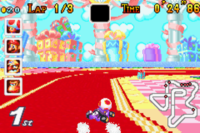 Mario Kart: Super Circuit - Screenshot - Gameplay (World) - 240x160