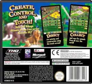 Zoo Tycoon DS - Box - Back - Reconstructed (United Kingdom) - 774x708