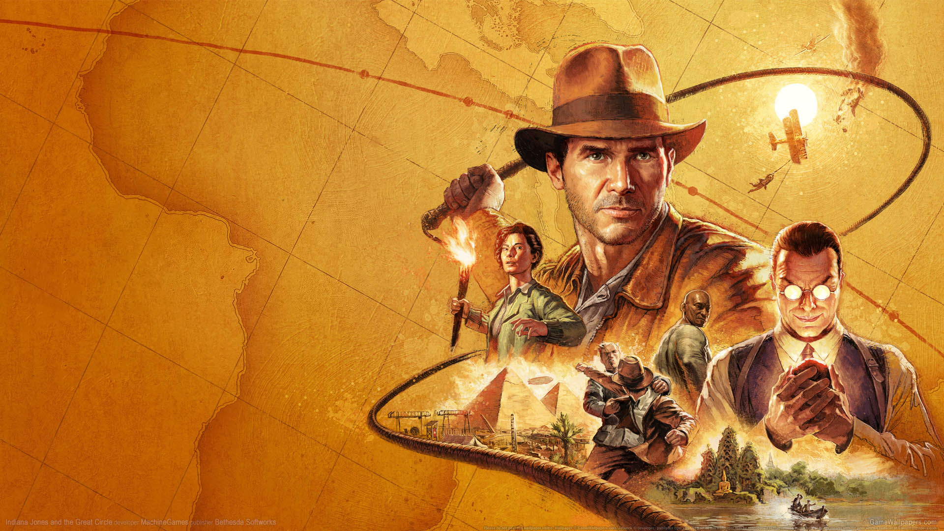 Illustration of Indiana Jones and the Great Circle