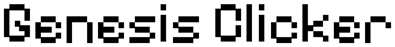 Genesis Clicker - Clear Logo (World) - 1596x190