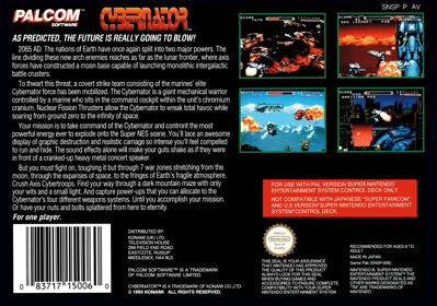 Cybernator - Box - Back (United Kingdom) - 2103x1476
