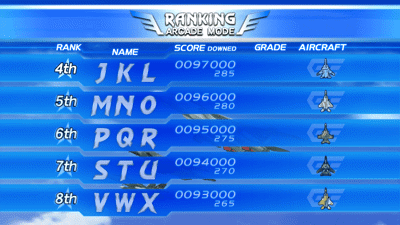 After Burner Climax - Screenshot - High Scores (World) - 1280x720