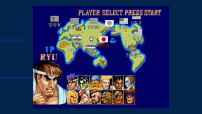 Street Fighter II: Hyper Fighting - Screenshot - Game Select (World) - 1280x720