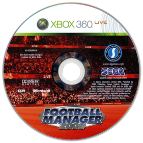 Football Manager 2008 - Disc (Europe) - 900x900