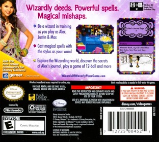 Wizards of Waverly Place - Box - Back (North America) - 800x719
