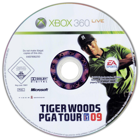 Tiger Woods PGA Tour 09 - Disc (Europe) - 900x900
