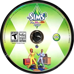 The Sims 3: 70s, 80s, & 90s Stuff - Disc (North America) - 686x683