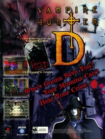 Vampire Hunter D - Advertisement Flyer - Front (United States) - 1663x2200