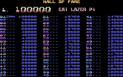 Insects in Space - Screenshot - High Scores (Europe) - 320x200
