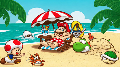 Super Mario World: Friends and Rivalry - Fanart - Background (World) - 1920x1080