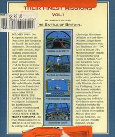 Their Finest Missions: Volume One - Box - Back (Germany) - 668x800