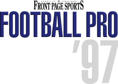 Front Page Sports: Football Pro '97 - Clear Logo (North America) - 2400x1718