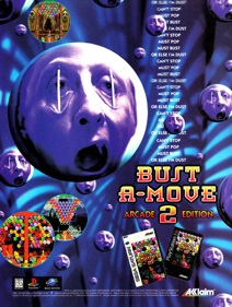 Bust-A-Move 2: Arcade Edition - Advertisement Flyer - Front (North America) - 2000x2650