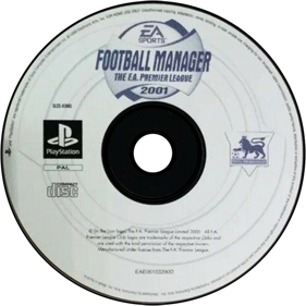 The F.A. Premier League Football Manager 2001 - Disc (Europe) - 700x700