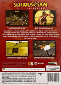Serious Sam: Next Encounter - Box - Back (Germany) - 1020x1414