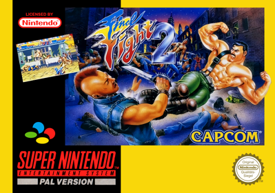 Final Fight 2 - Box - Front (Europe) - 2103x1476
