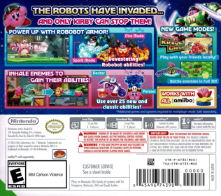 Kirby: Planet Robobot - Box - Back (World) - 1400x1242
