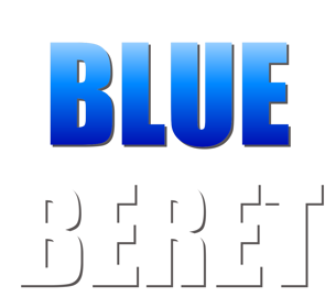Blue Beret - Clear Logo (World) - 1231x1132