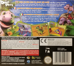Dino Pets: The Virtual Pet Game - Box - Back (Europe) - 1272x1140
