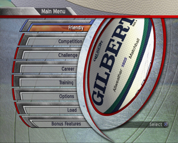 Rugby Challenge 2006 - Screenshot - Game Select (World) - 640x512
