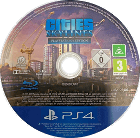 Cities: Skylines: PlayStation 4 Edition - Disc (World) - 1409x1390