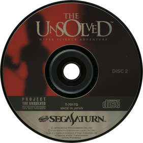 The Unsolved: Hyper Science Adventure - Disc (Japan) - 1430x1430