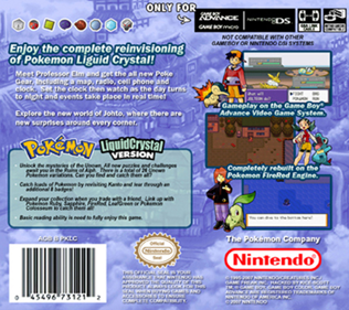 Pokémon Liquid Crystal - Fanart - Box - Back (World) - 582x517