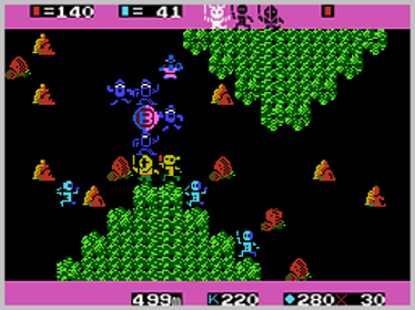 Bokosuka Wars - Screenshot - Gameplay (World) - 256x192