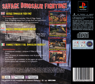 Warpath: Jurassic Park - Box - Back (Europe) - 765x680