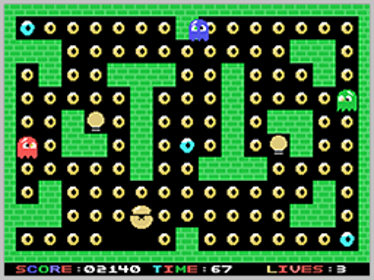 Donuts Man - Screenshot - Gameplay (World) - 256x192