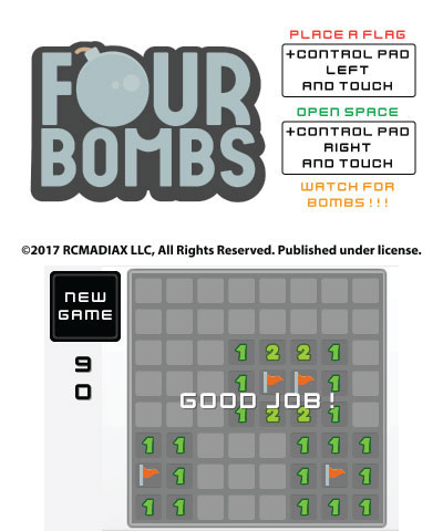 Illustration of Four Bombs