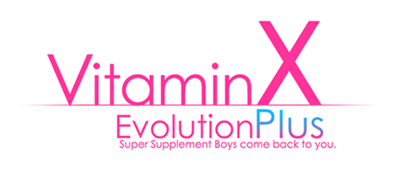 Vitamin X: Evolution Plus - Clear Logo (Japan) - 464x199