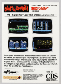 Ghost'n Zombies: A Quest for a Rose - Box - Back (World) - 880x1204