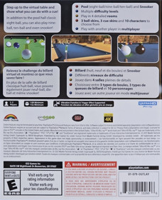 3D Billiards: Pool & Snooker Remastered - Box - Back (North America) - 1130x1390