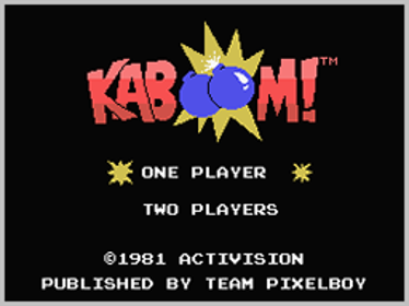 Kaboom! - Screenshot - Game Title (World) - 256x192
