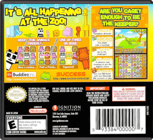 Zoo Keeper - Box - Back - Reconstructed (North America) - 774x708
