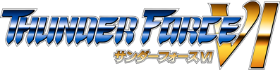 Thunder Force VI - Clear Logo (Japan) - 1200x302