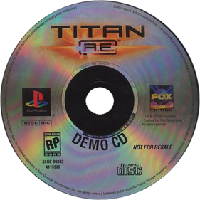 Titan A.E. Demo CD - Disc (North America) - 500x500
