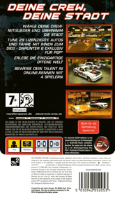 Need for Speed: Carbon: Own the City - Box - Back (Europe) - 2309x3930