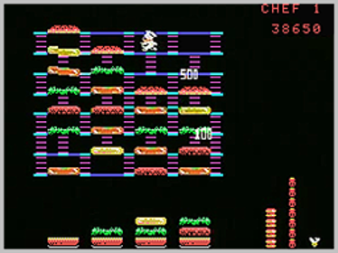 BurgerTime - Screenshot - Gameplay (World) - 256x192