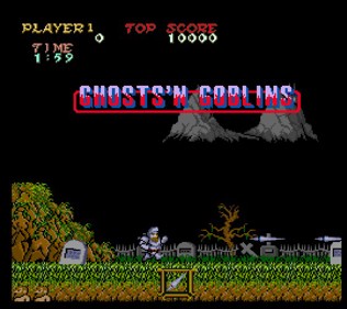 Ghosts'N'Goblins - Screenshot - Game Title (World) - 561x498