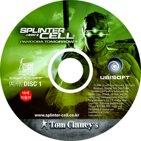Tom Clancy's Splinter Cell: Pandora Tomorrow - Disc (Korea) - 684x684