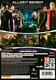Saints Row: The Third - Box - Back (Europe) - 1439x2056