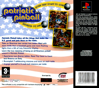 Patriotic Pinball - Box - Back (Europe) - 765x680