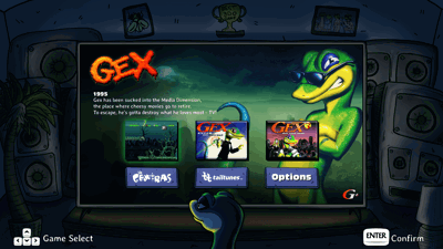 GEX Trilogy - Screenshot - Game Select (World) - 1920x1080
