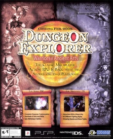 Dungeon Explorer: Warriors of Ancient Arts - Advertisement Flyer - Front (United States) - 1788x2193