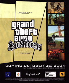 Grand Theft Auto: San Andreas - Advertisement Flyer - Front (United States) - 1904x2290